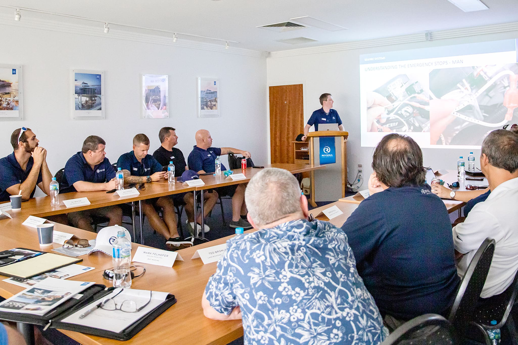 Senior Riviera technicians hosted a range of classroom sessions during the three-day service academy