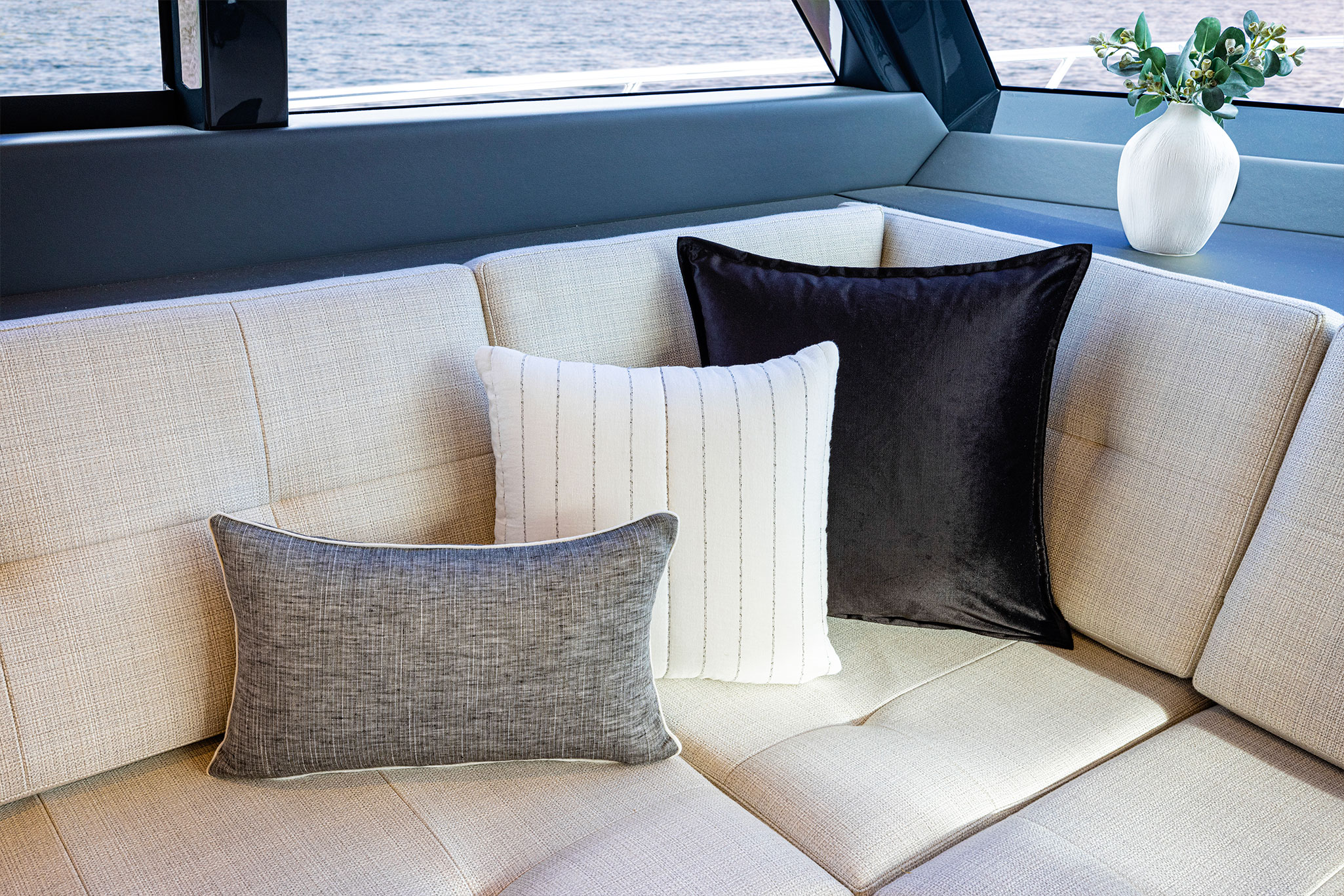 The Midnight collection integrates a sophisticated edge while remaining fresh and light