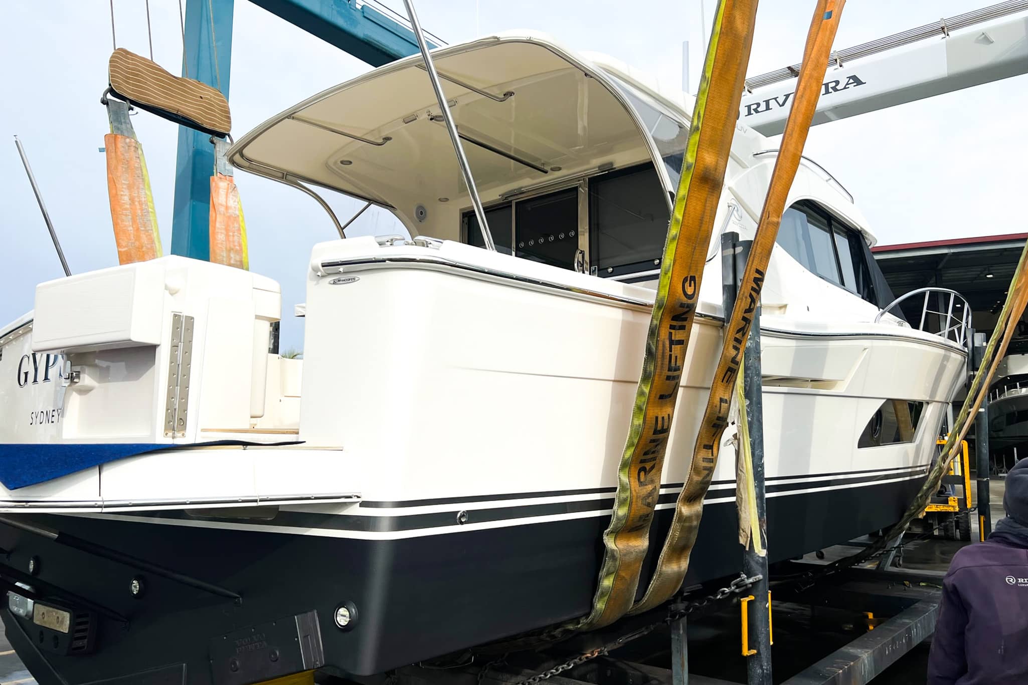 Gypsy at Riviera Aftermarket at the company’s 16.8 hectare facility at Coomera on the Gold Coast where she underwent a full service over two weeks