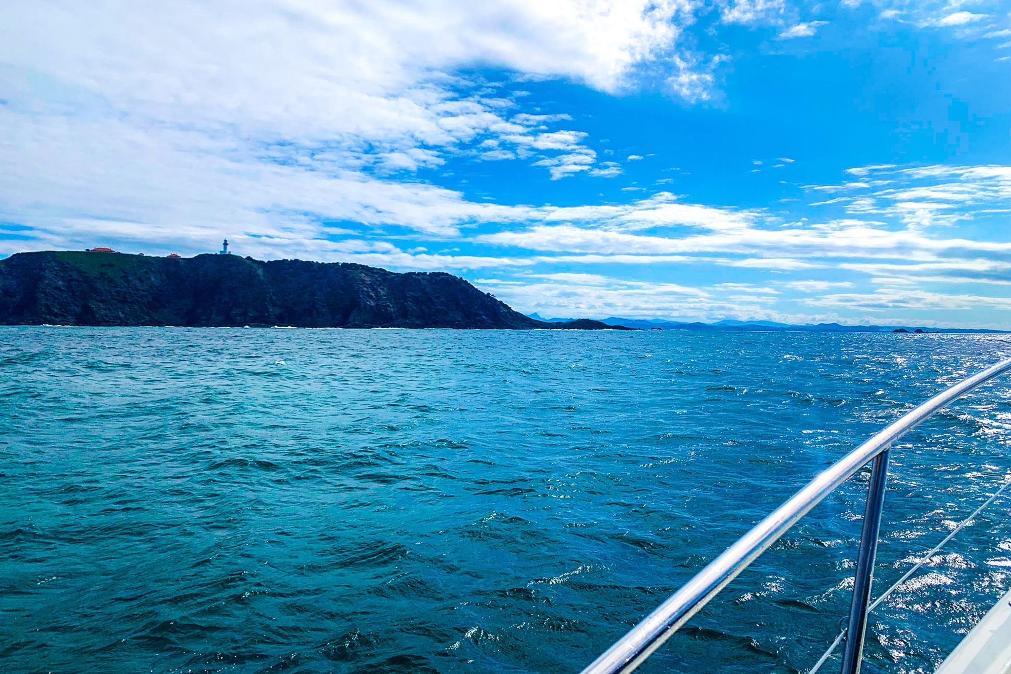 Rounding Cape Byron on the New South Wales north coast, Australia’s most easterly point, on the trip north