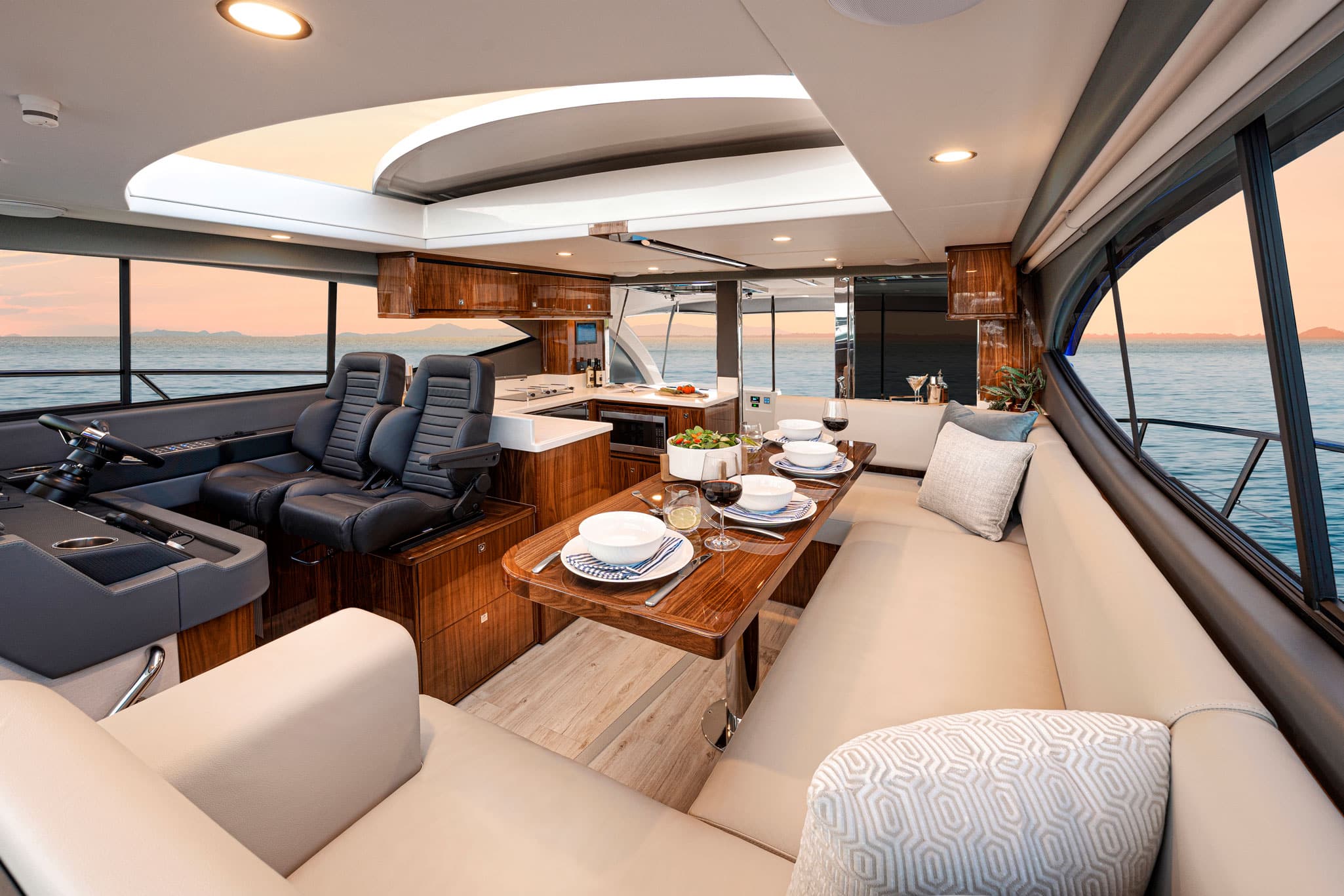Offering single-level luxury with heritage seakeeping capabilities. Brilliant from the keel up, the Riviera 465 SUV has the liveability of a much larger vessel.