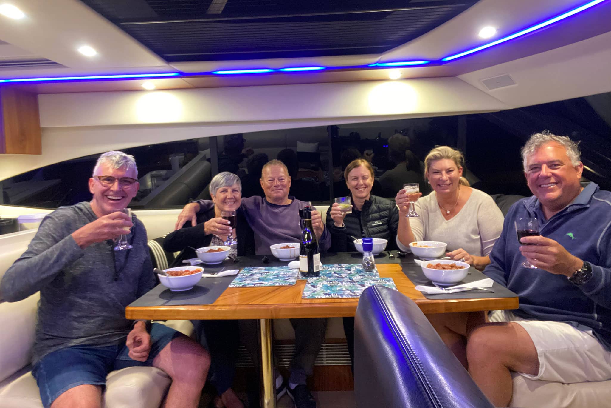 From left James, Roxanne, Joe, Natalie, Tanya and  Kent