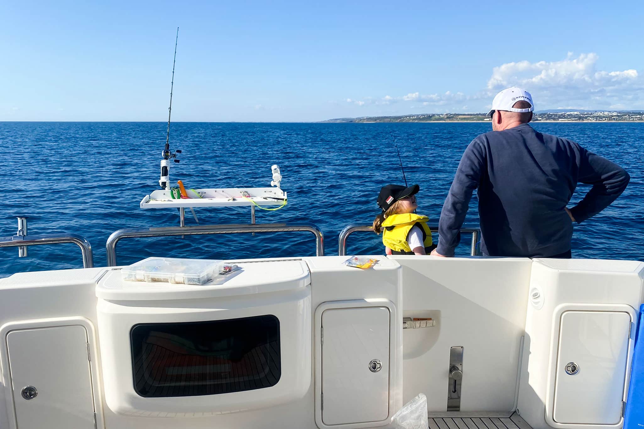 Kevin and grand-daughter share some special fishing time together.