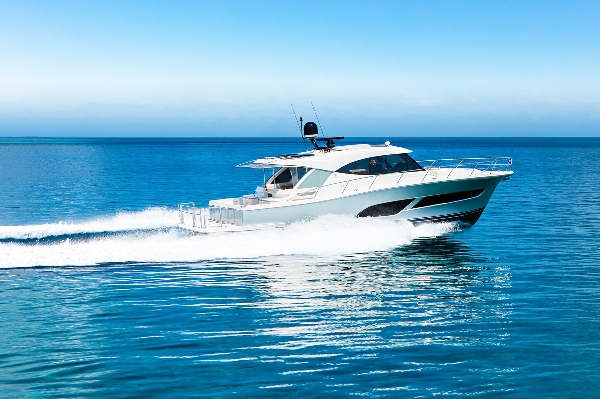 The Riviera 505 SUV made the perfect vessel to explore Wonder Reef with its expansive all-water sports cockpit and ideal boarding platform