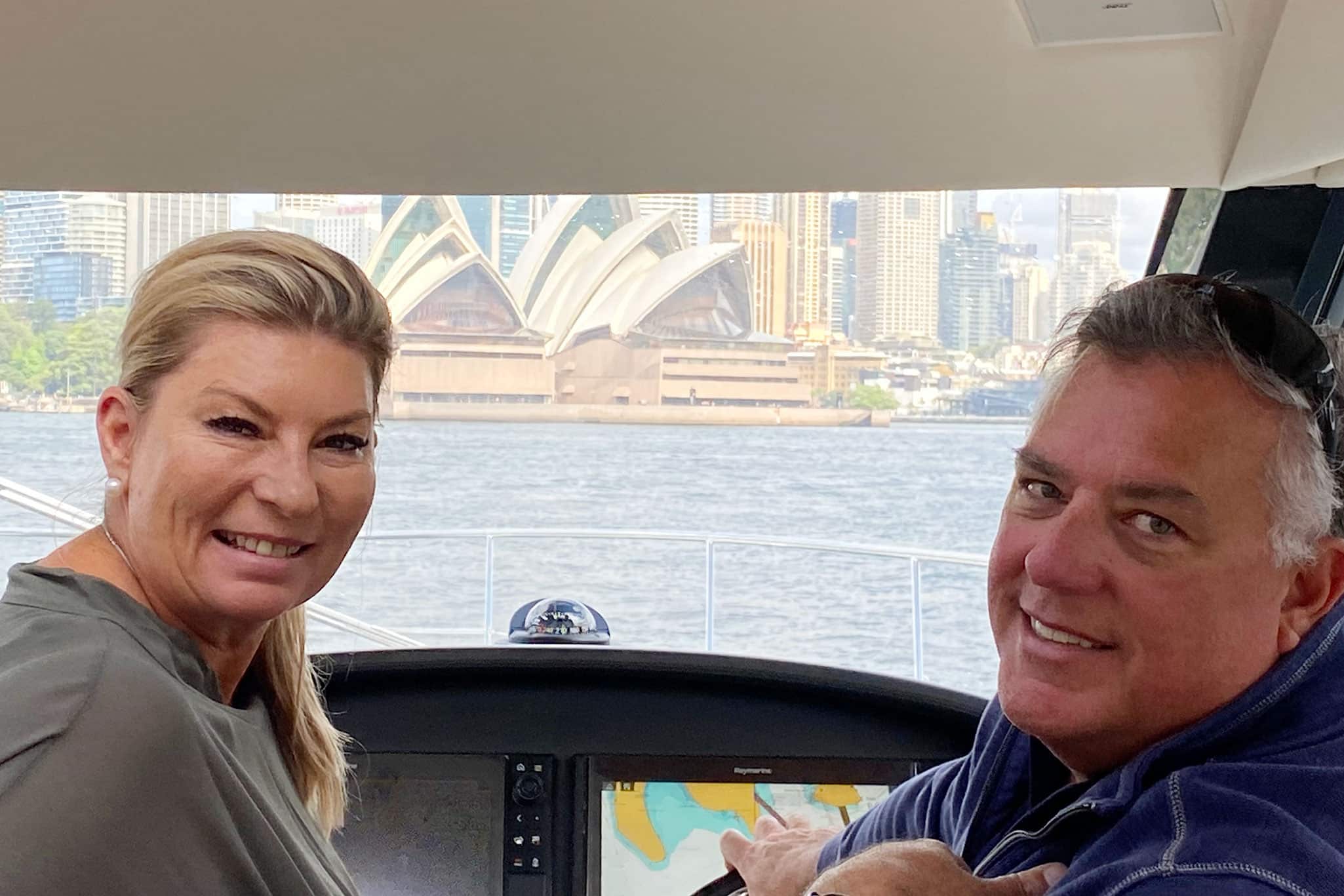 Tanya and Kent in stunning Sydney Harbour