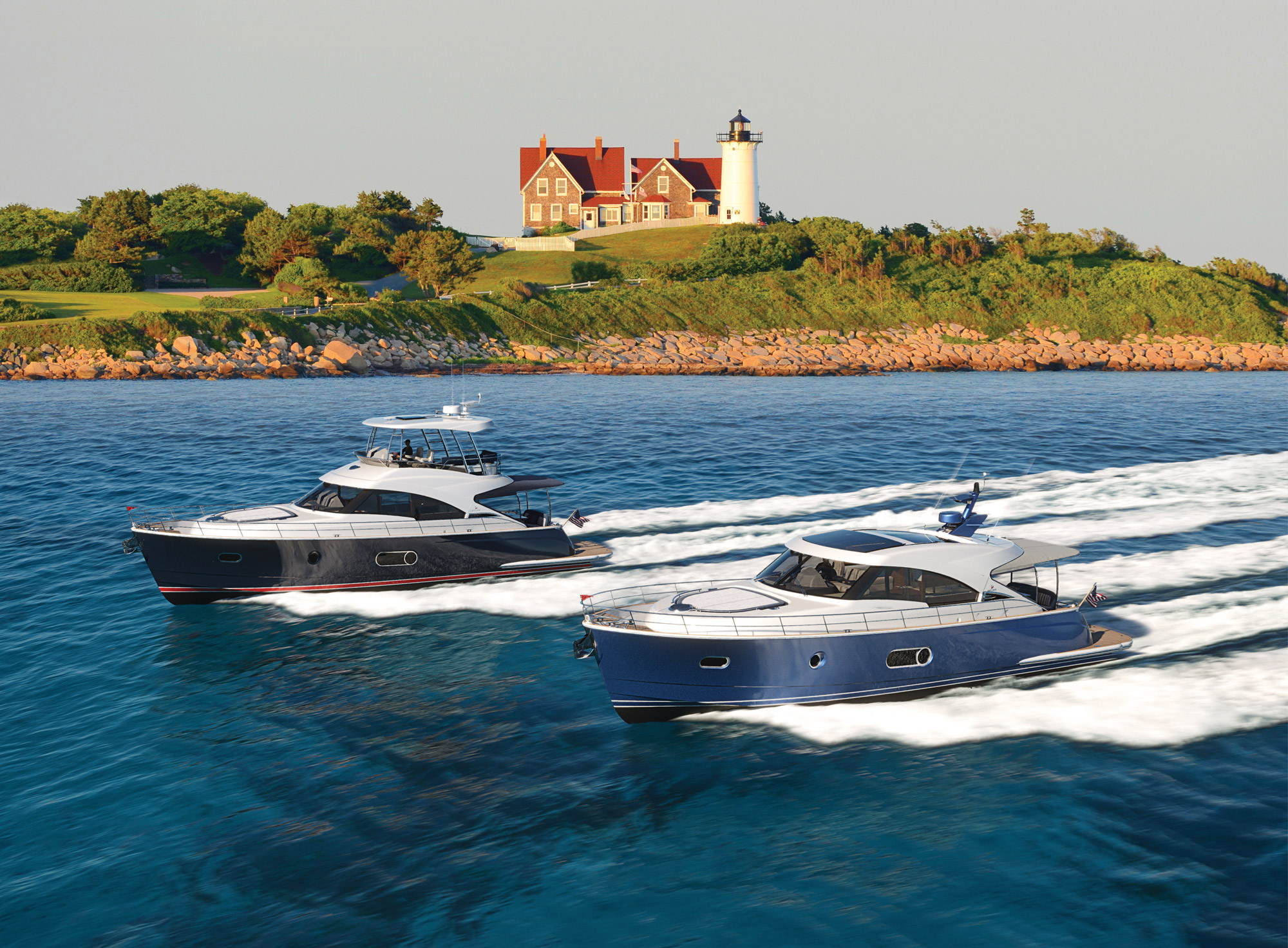 Belize 55 Sedan and Daybridge classic motor yachts