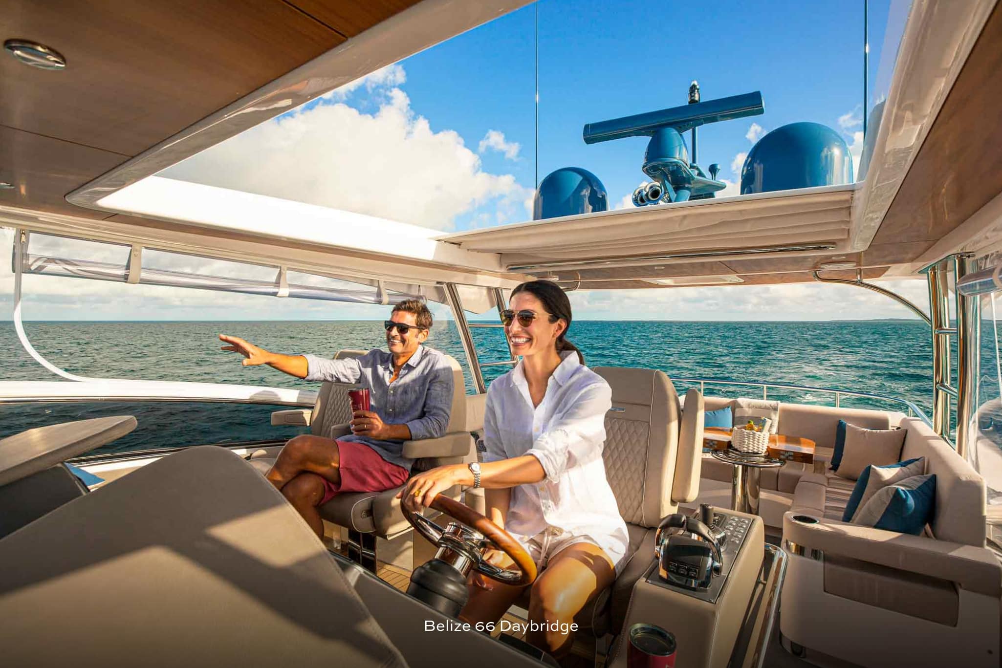 The modern classic that is the Belize Collection offers 4 grand models – Daybridge and Sedan in 54 and 66 feet.