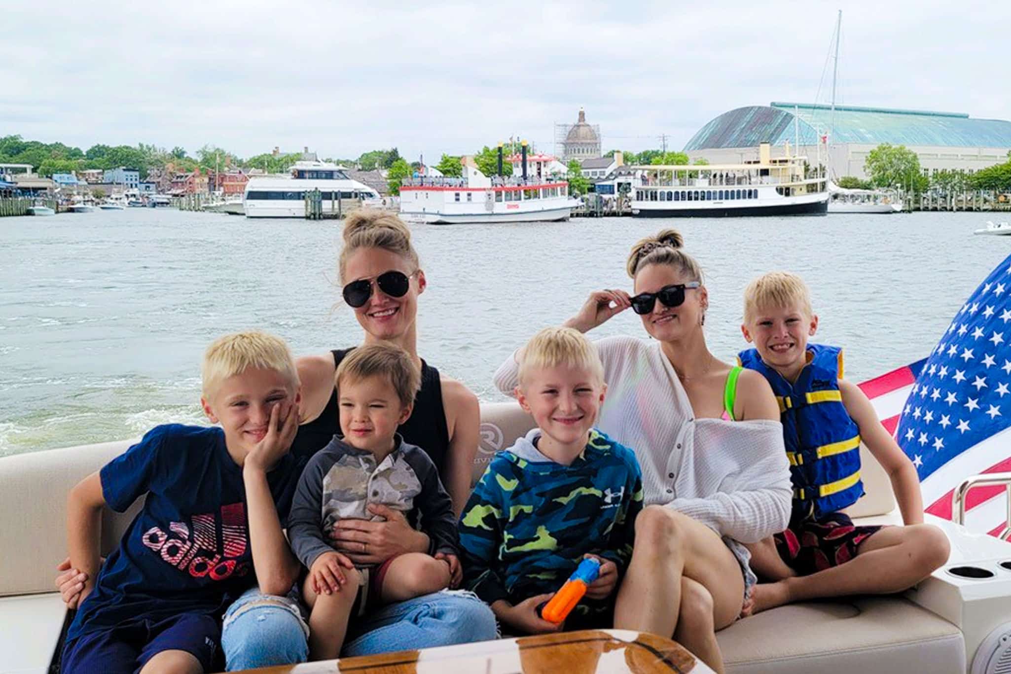 The best times on a boat are times shared, especially with family.