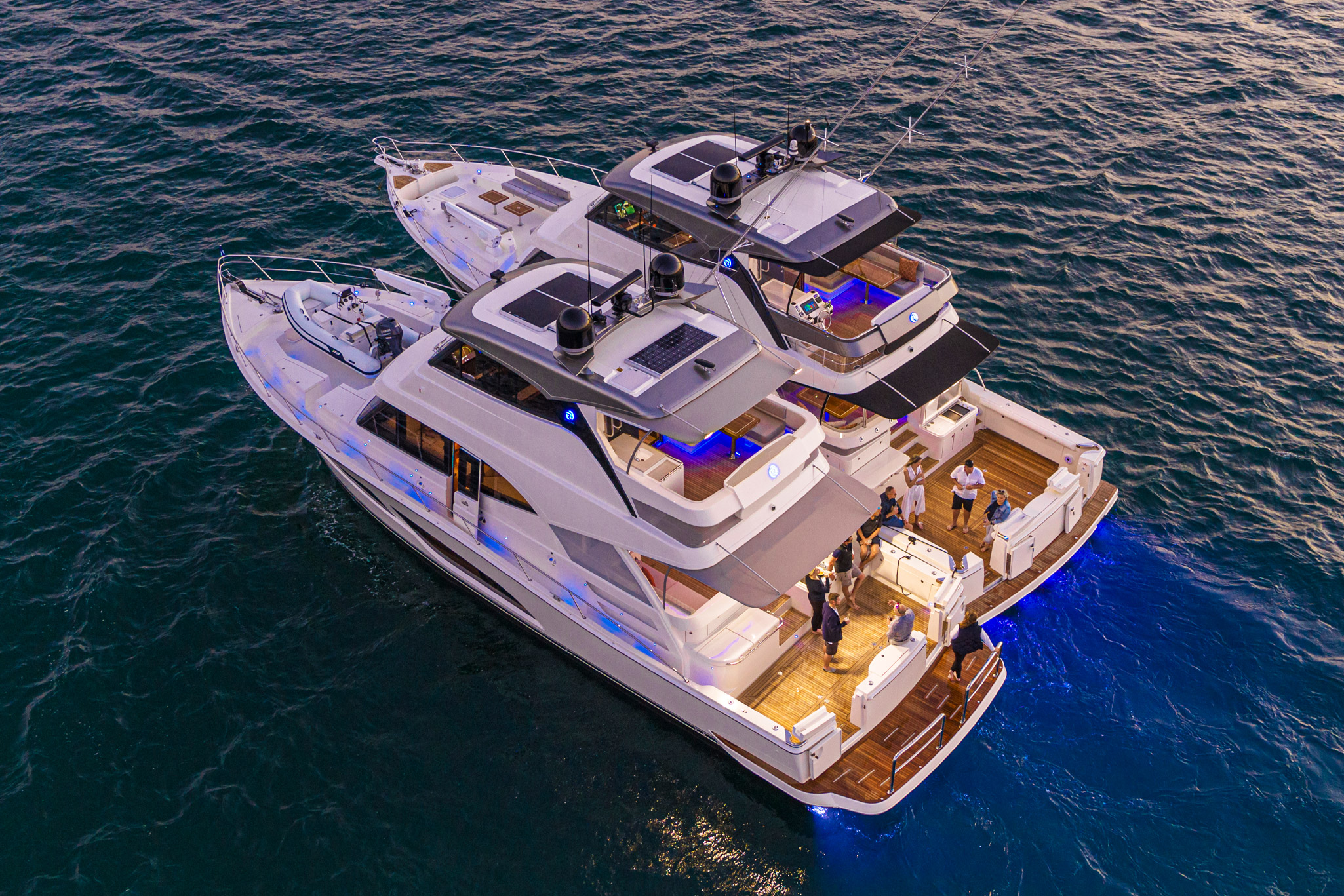 Entertainment Mode is for when you are stationary and relaxing with all the luxury features offered by Riviera.