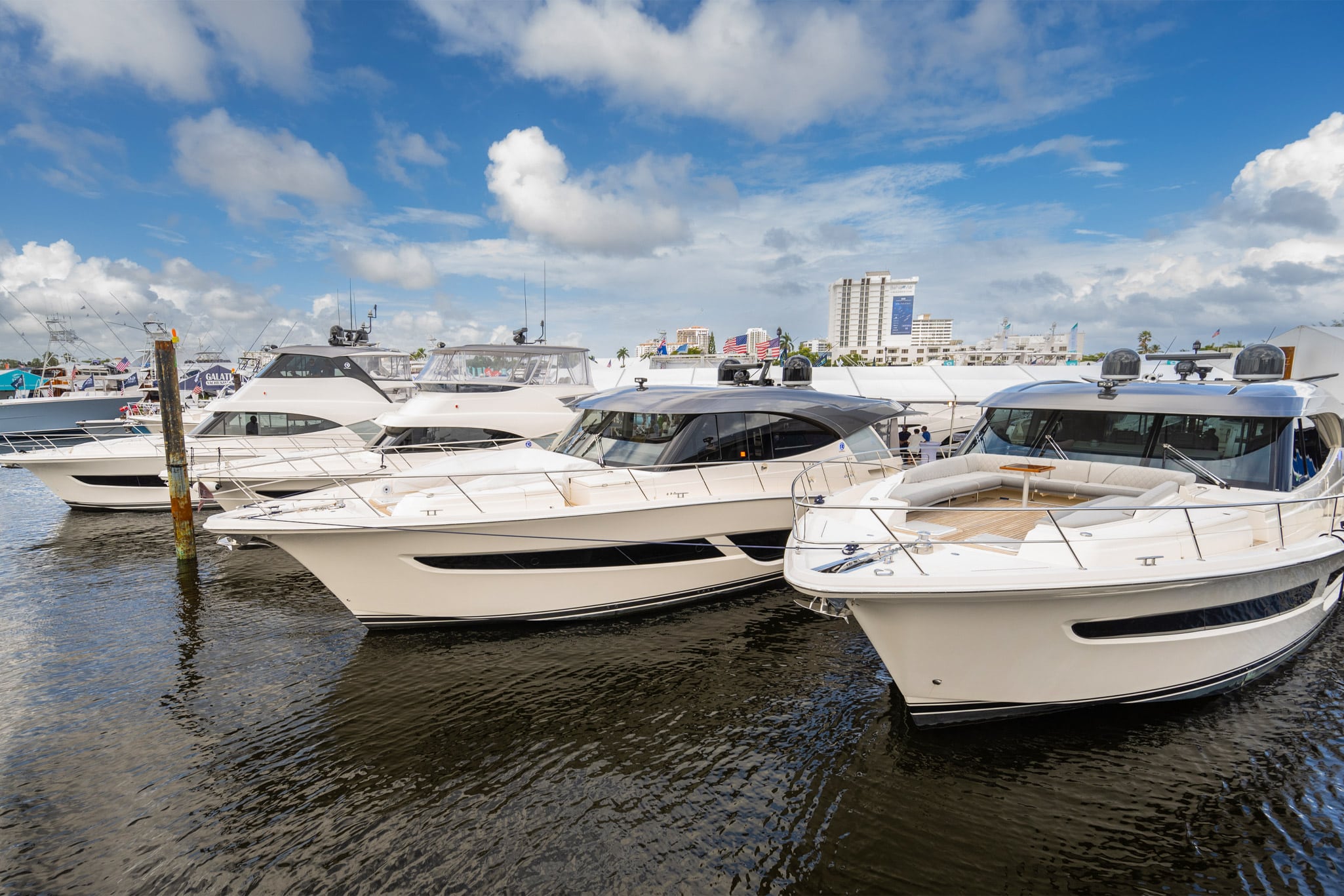 Fort Lauderdale is the pinnacle of the boating world and Riviera was among the leading exhibitors.