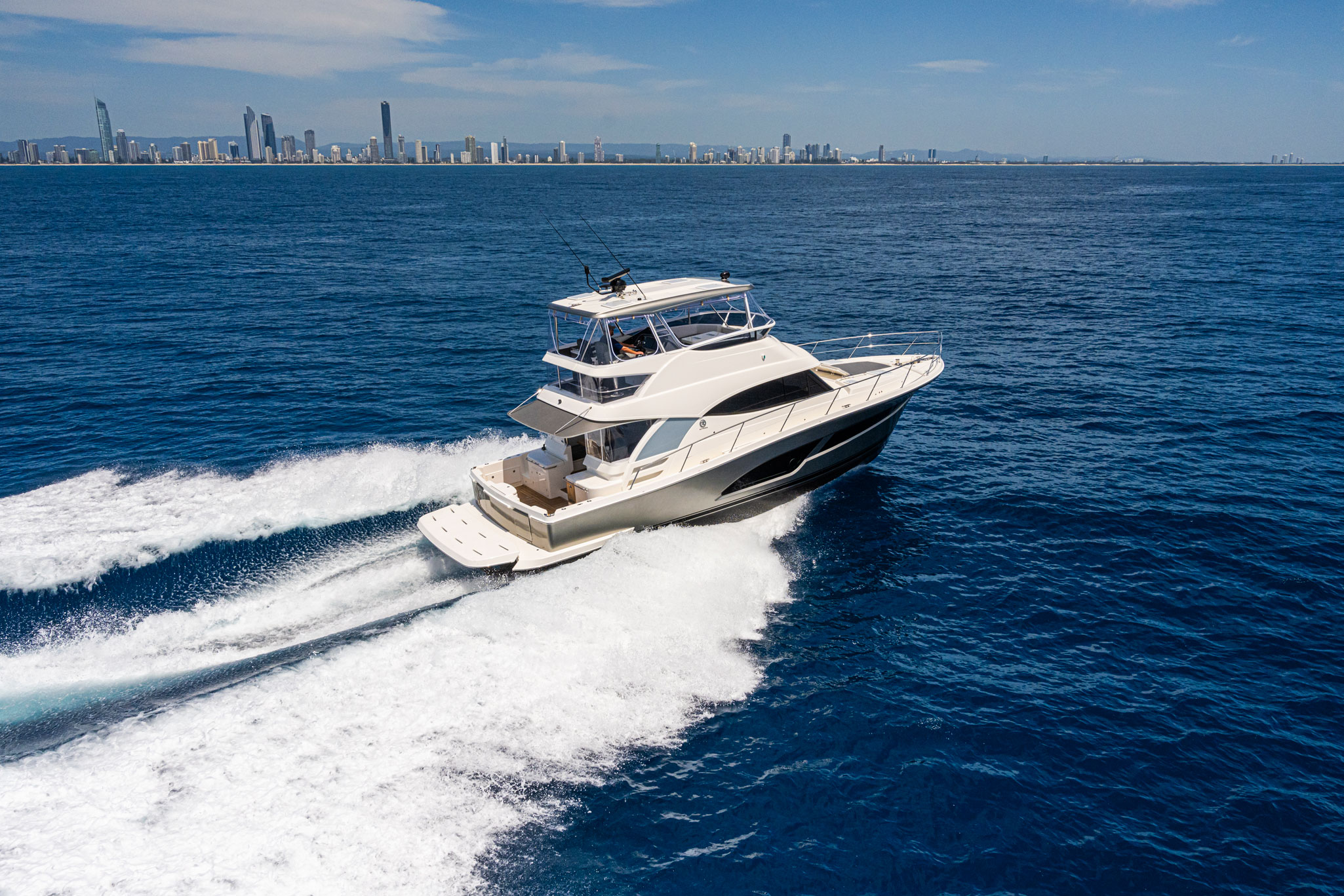The Riviera 46 Sports Motor Yacht had her Americas premiere at the Miami International Boat Show.