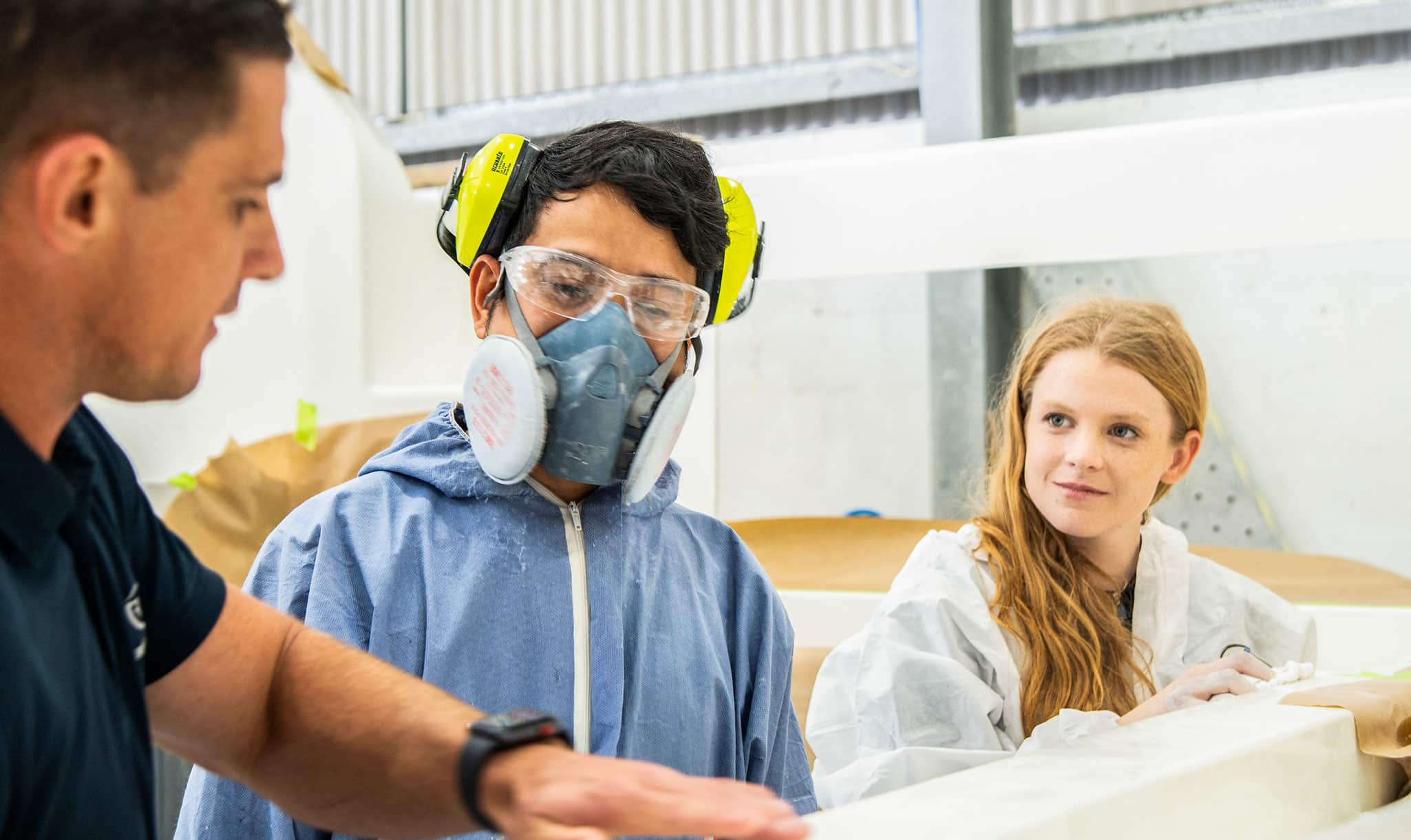The Riviera apprentices hard at work