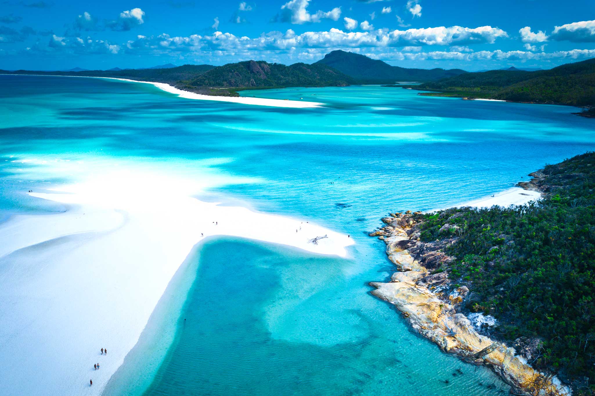 Located at the northern end of Whitehaven Beach on Whitsunday Island, Hill Inlet is a stunningly beautiful spot to explore by tender. (Click the arrows on the left or right of the image to view the full picture gallery)