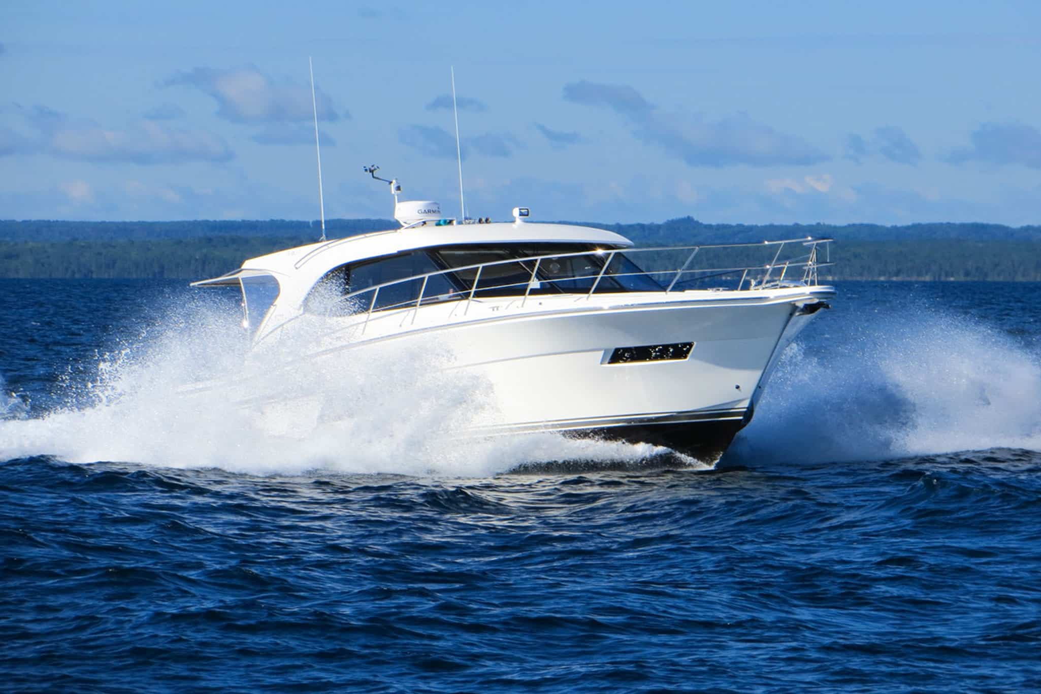 The Riviera 445 SUV, Tricia Anne, offers Riviera’s blue water pedigree