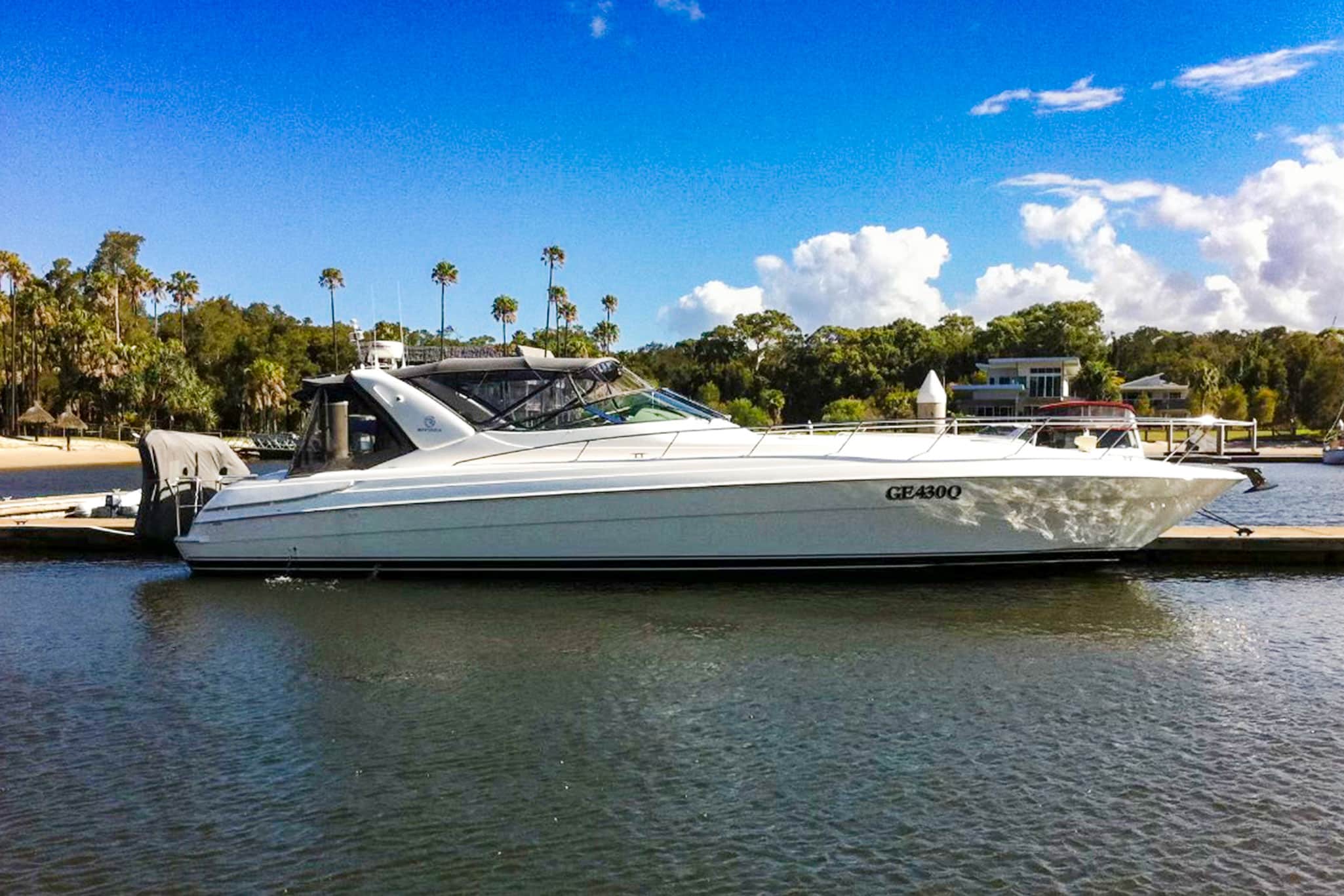 Riviera's owned by Lloyd and Liz Hillman include: 33 Flybridge, 39 Flybridge, two M430 Sports Cruisers, M 370 Sports Cruiser, and two 4000 Offshores.