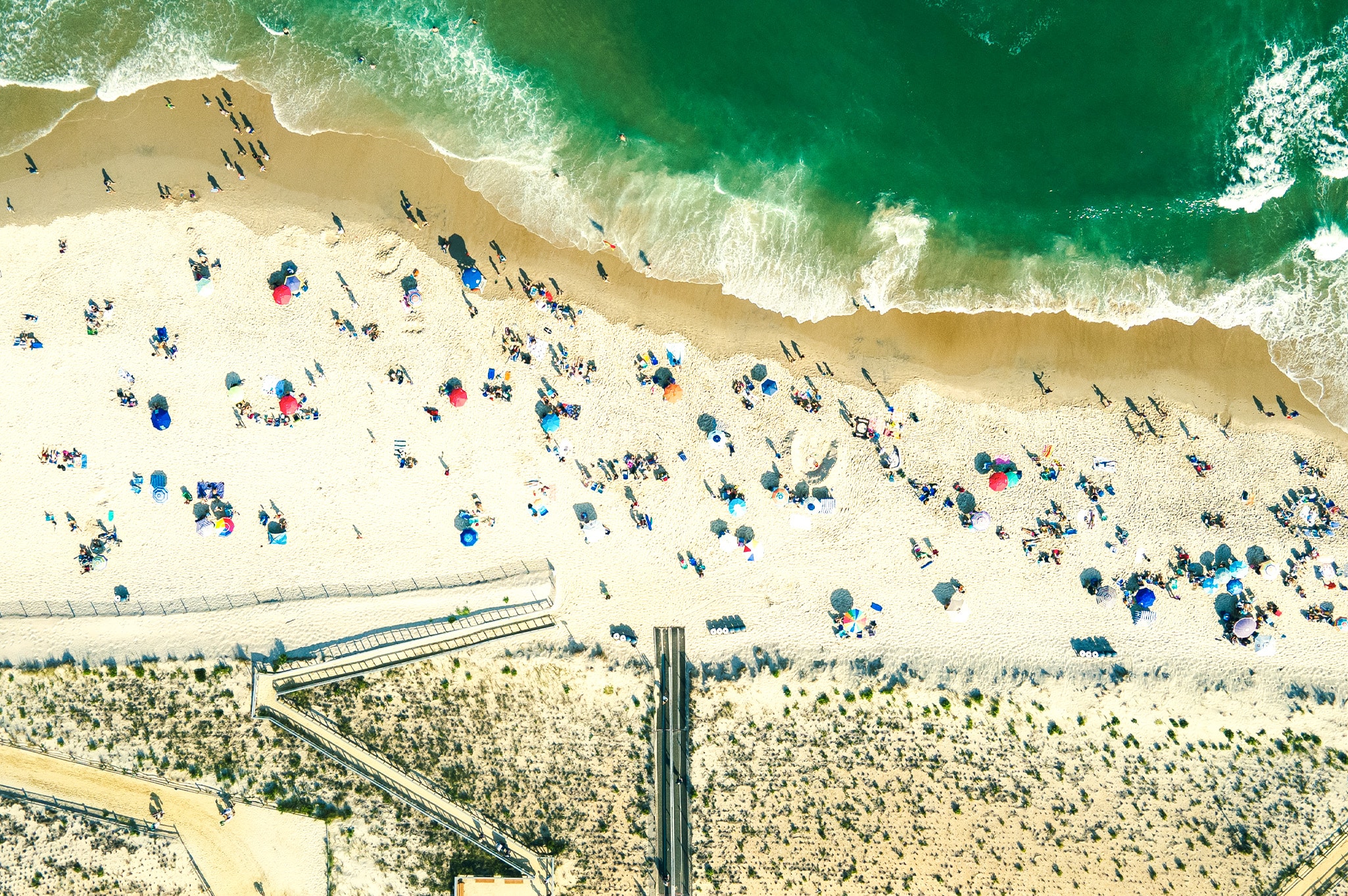 Long Beach Island is a barrier island and summer colony, along the Atlantic Ocean coast of Ocean County, New Jersey
