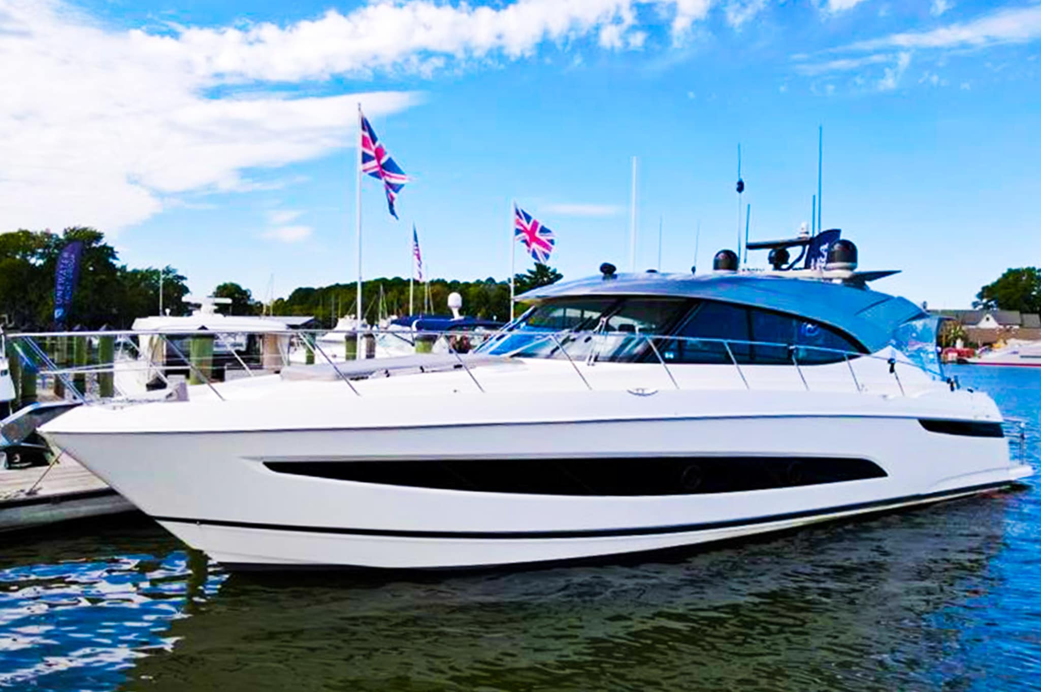 Jeff and Meg Taylor’s Riviera 5400 Sport Yacht Platinum Edition Megnificent,