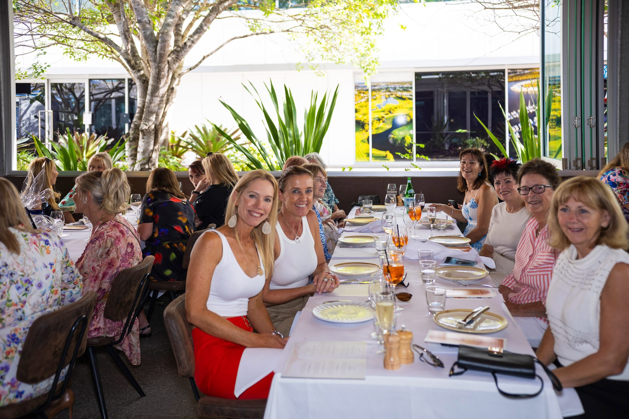 Fun and friendship was the theme for this year’s ladies luncheon that commenced with a refreshing alfresco Aperol Spritz.