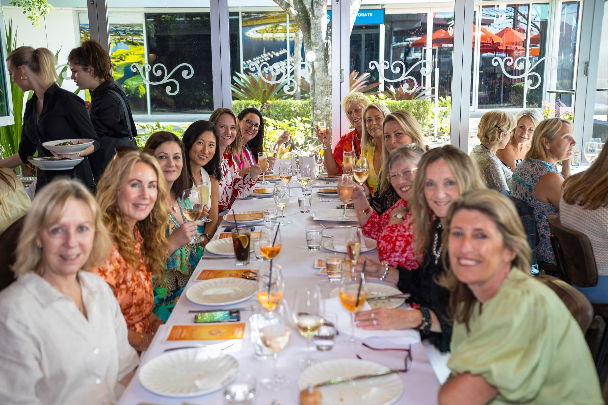 Fun and friendship was the theme for this year’s ladies luncheon that commenced with a refreshing alfresco Aperol Spritz.