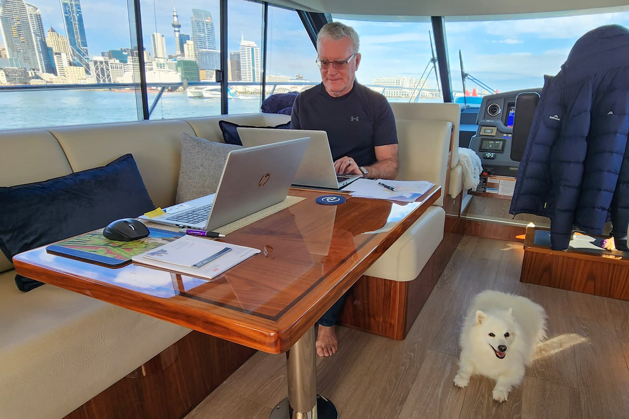 Paul and Lynette have embraced every moment aboard their Riviera.