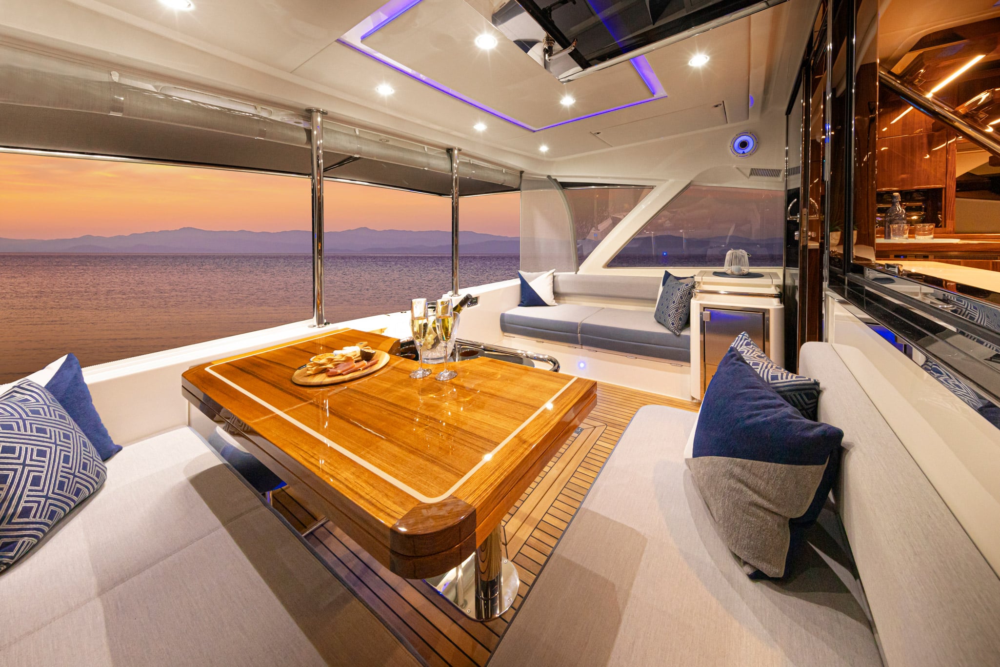 The attention to detail throughout the 64 Sports Motor Yacht is stunning.