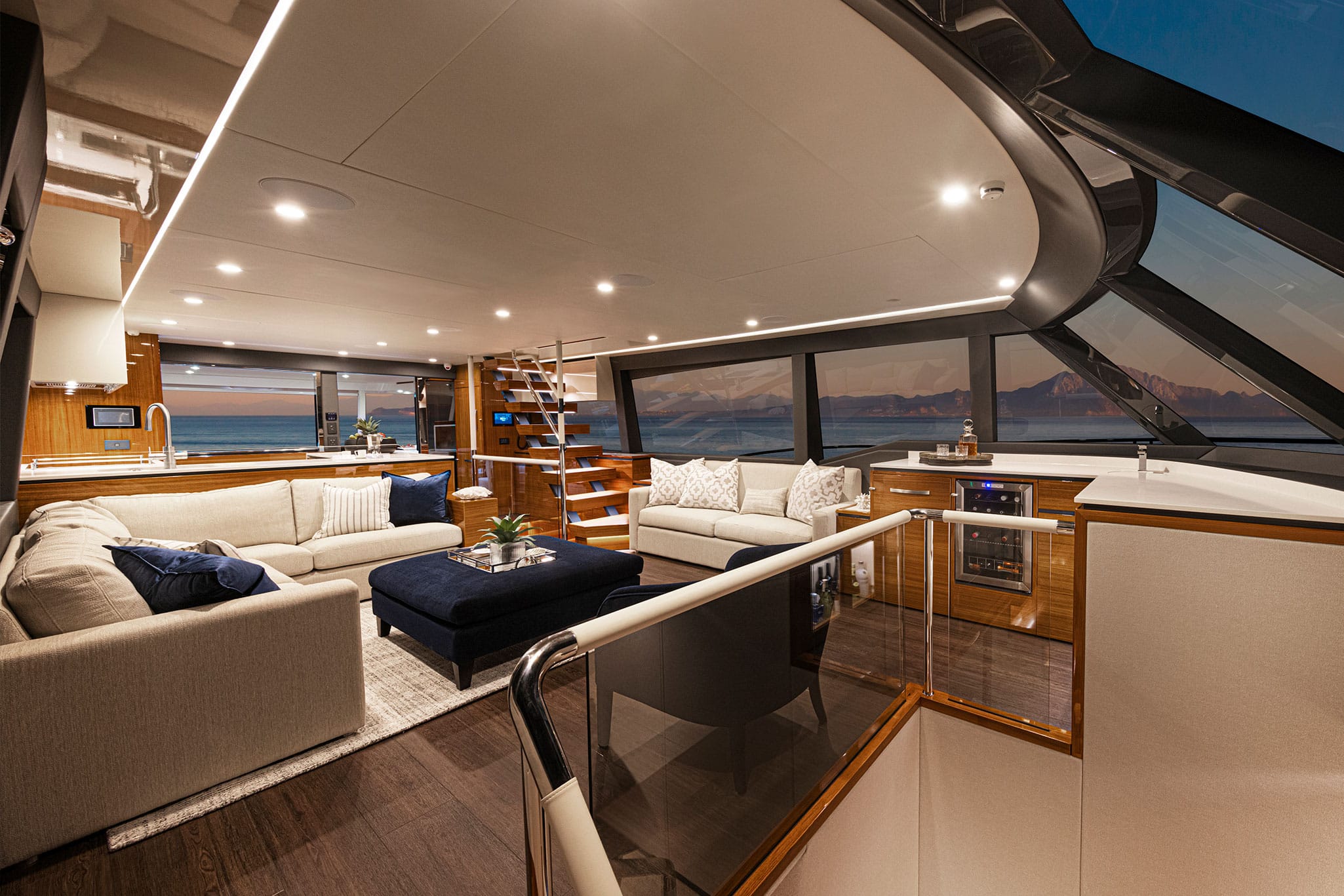 The Riviera 78 Motor Yacht on display at the 2024 Sanctuary Cove International Boat Show.