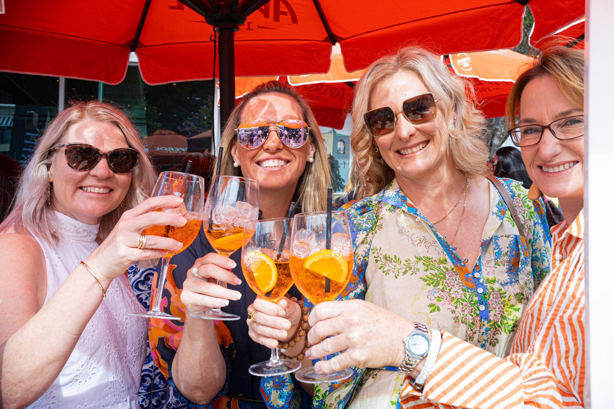 Fun and friendship was the theme for this year’s ladies luncheon that commenced with a refreshing alfresco Aperol Spritz.