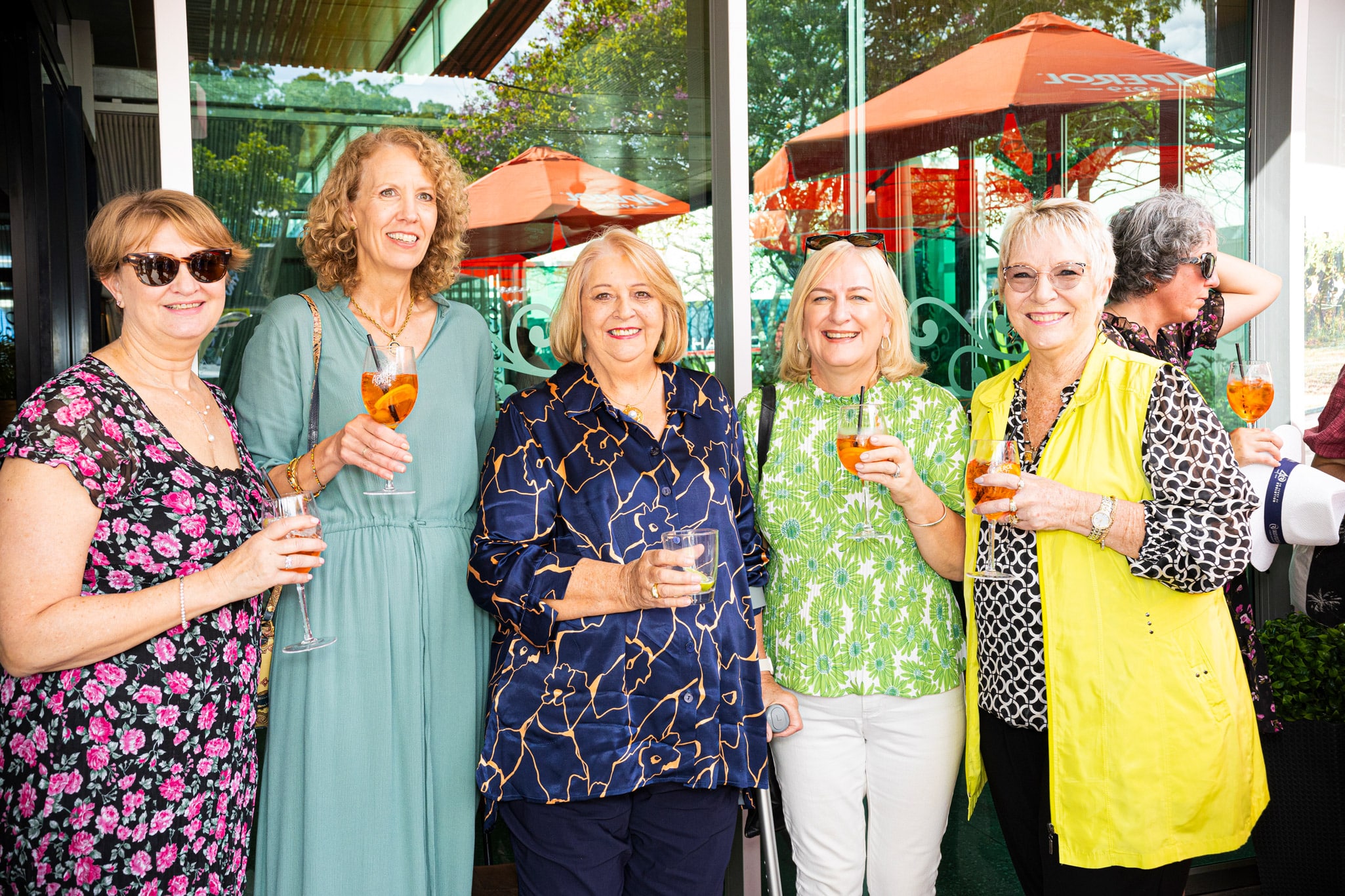 Fun and friendship was the theme for this year’s ladies luncheon that commenced with a refreshing alfresco Aperol Spritz.