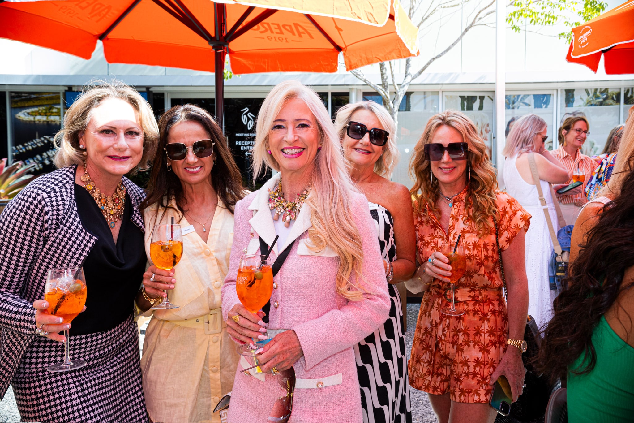 Fun and friendship was the theme for this year’s ladies luncheon that commenced with a refreshing alfresco Aperol Spritz.