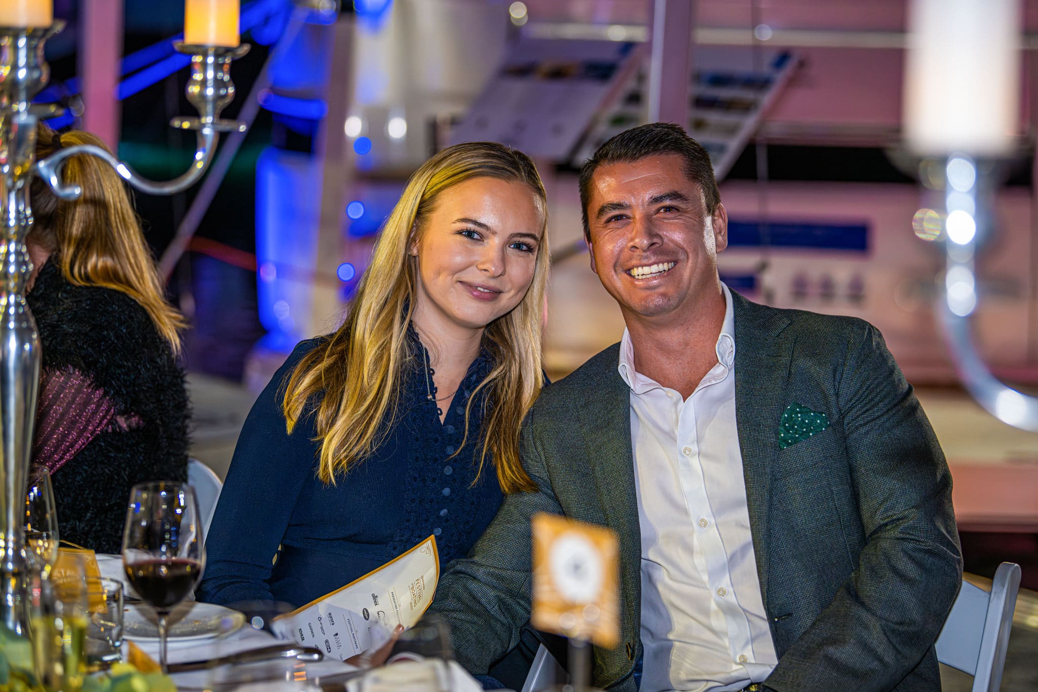 Celebrating the premiere of the 585 SUV during the Grand Table Candlelight Dinner