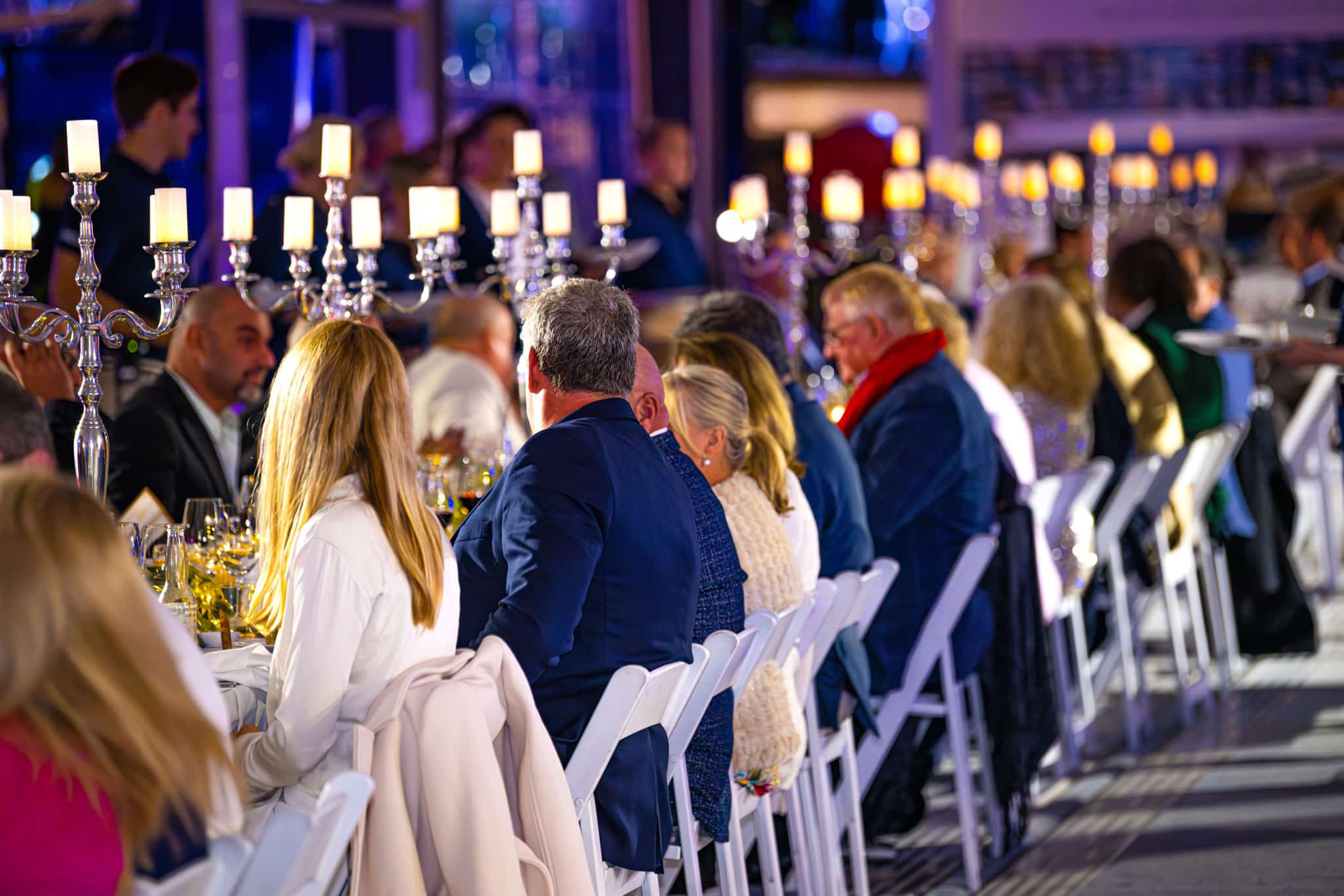 Celebrating the premiere of the 585 SUV during the Grand Table Candlelight Dinner
