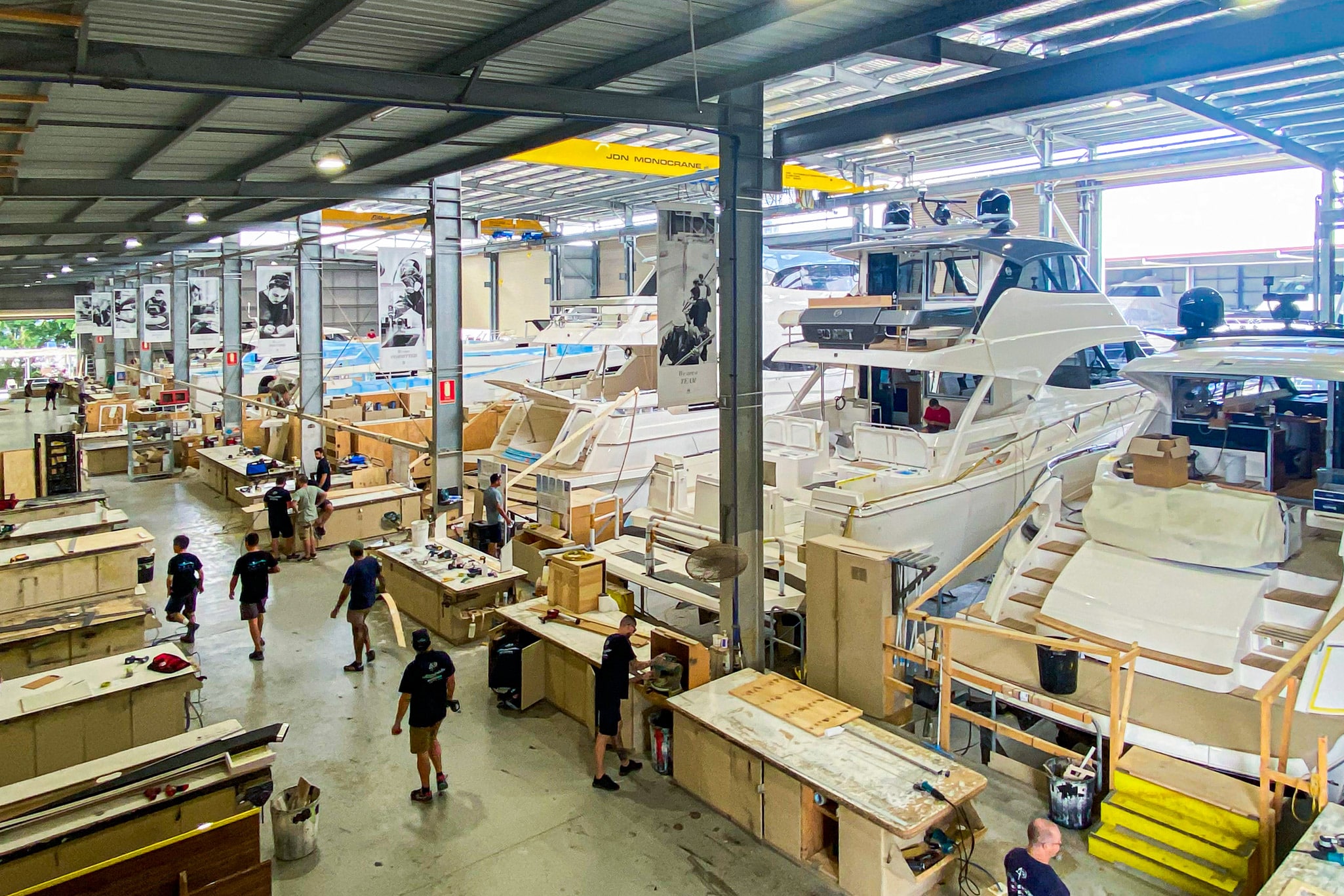 Educators were given a tour of Riviera’s 16.8-hectare world class facility at Coomera.