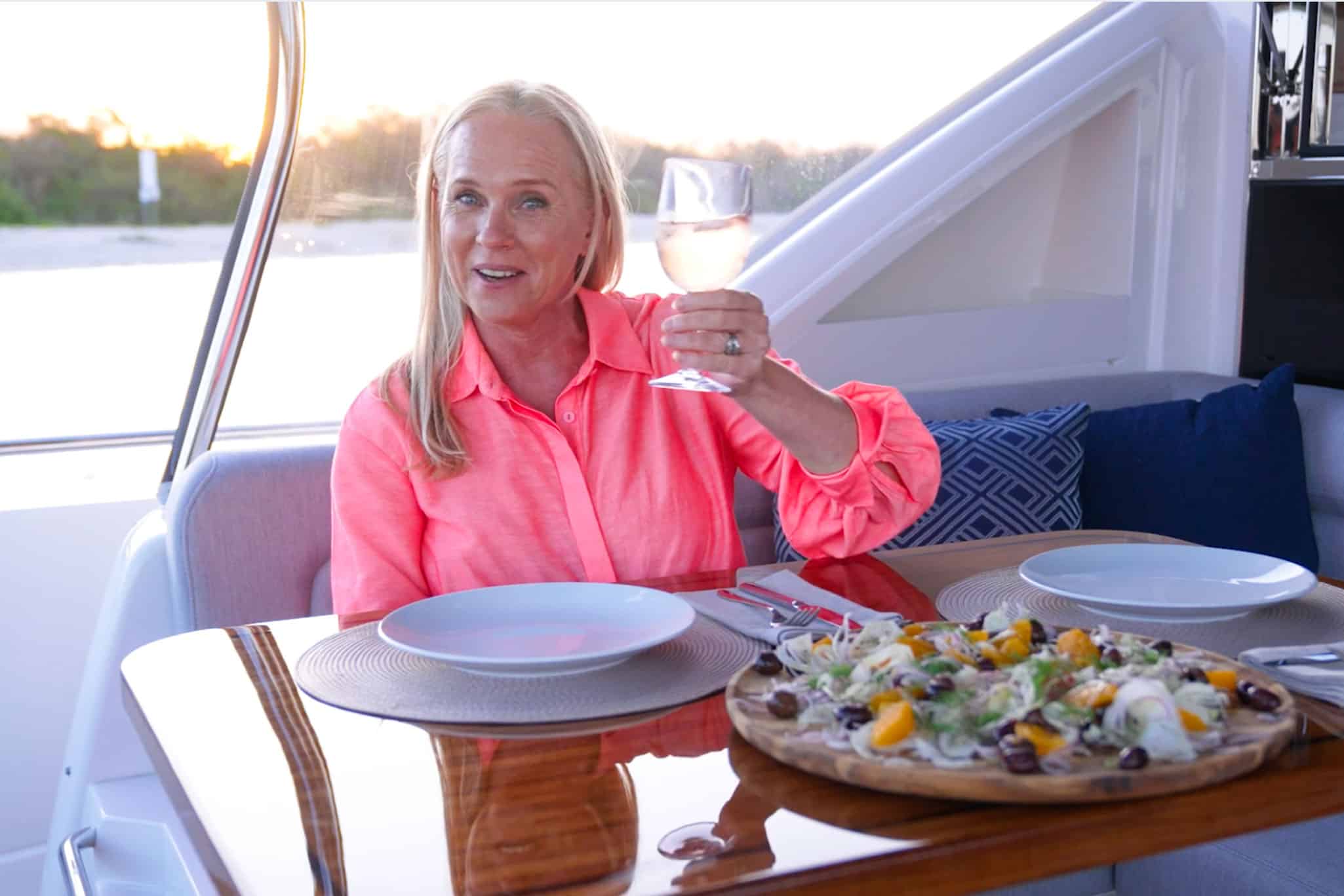 Bon appétit! You can enjoy this light, tasty, salad with a glass of crisp white wine.