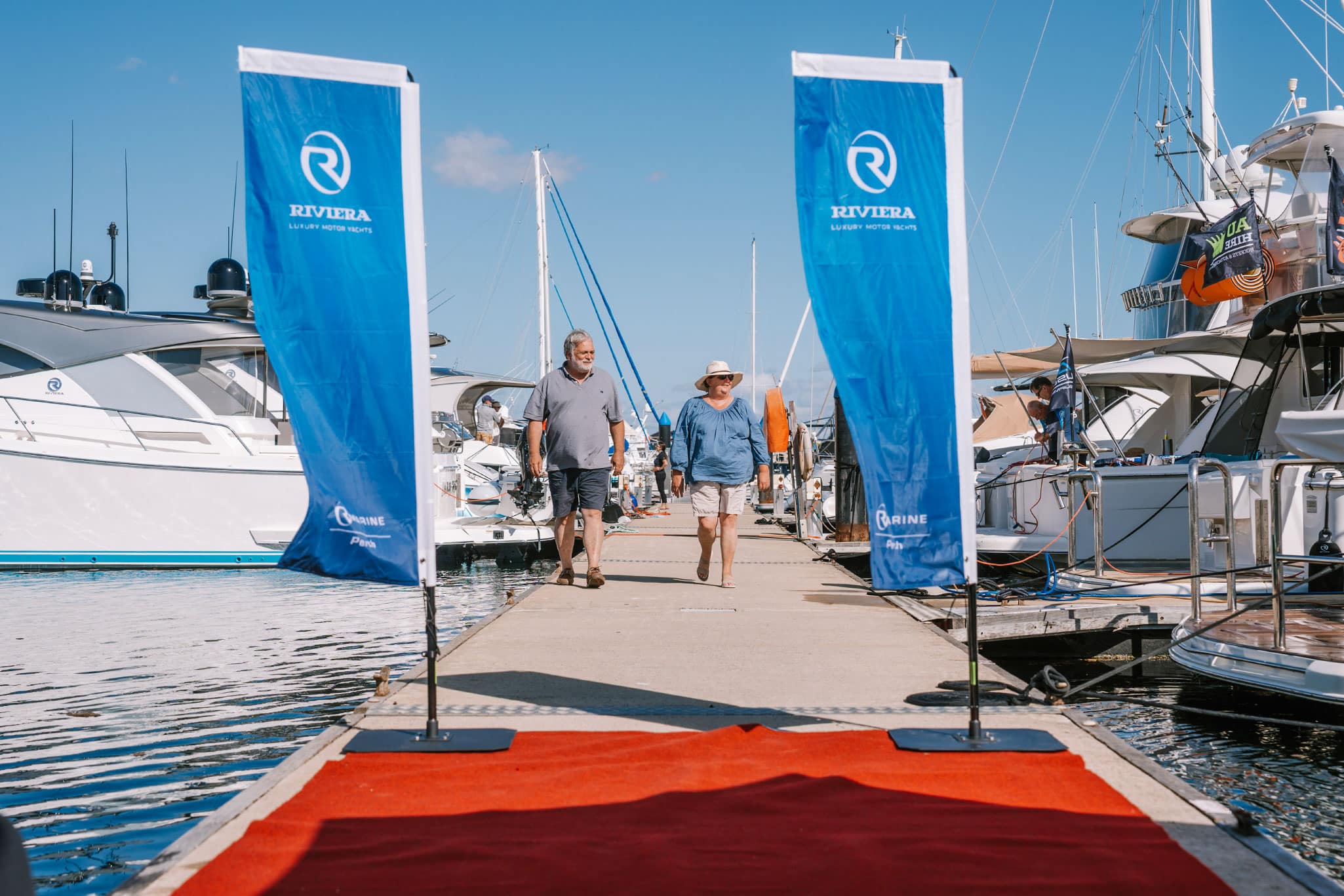 It’s always a spectacle with so many stunning Rivieras at the dock.