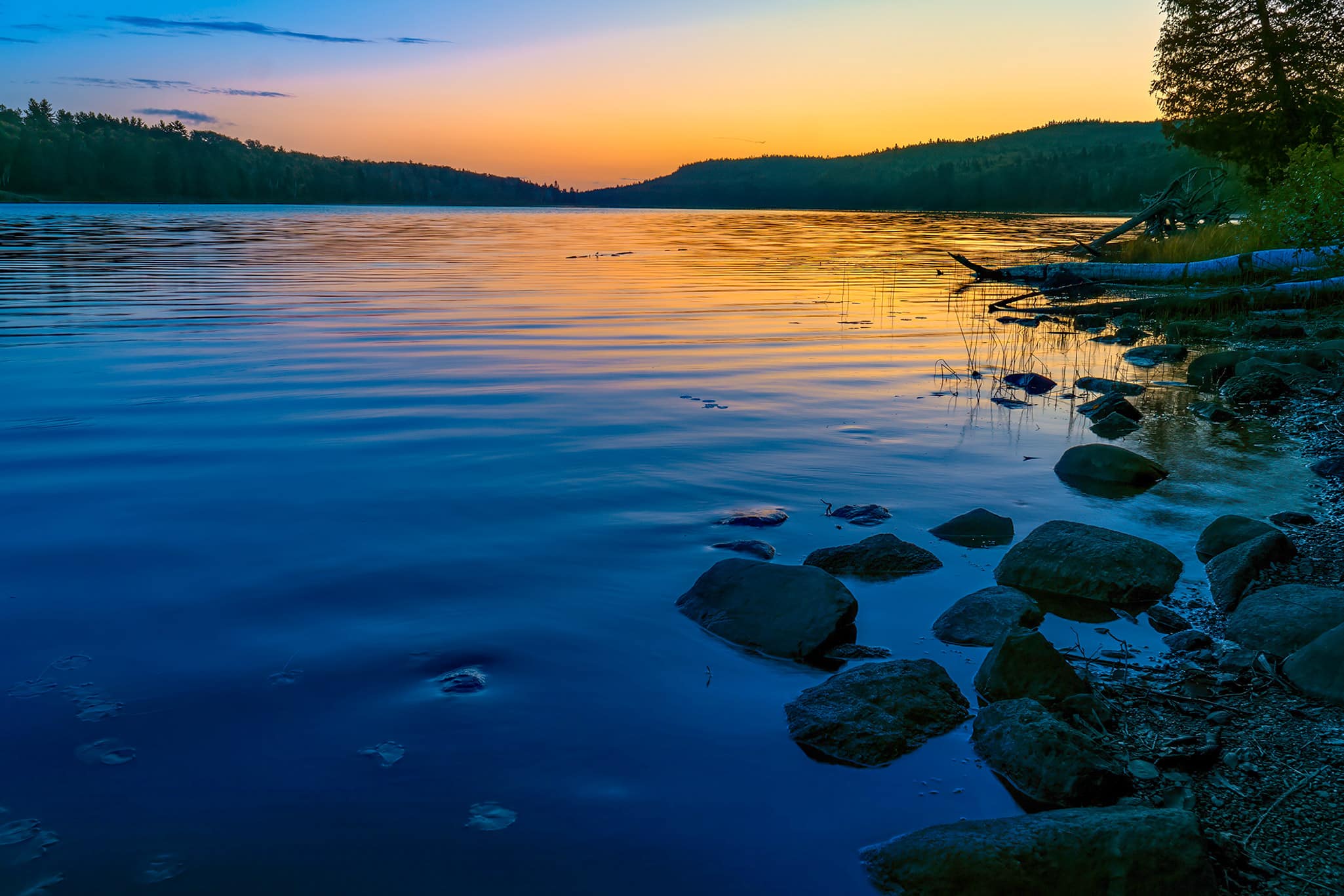 The sunrise scenery at Three Mile Campground at Isle Royale National Park is certainly worth getting up early for.