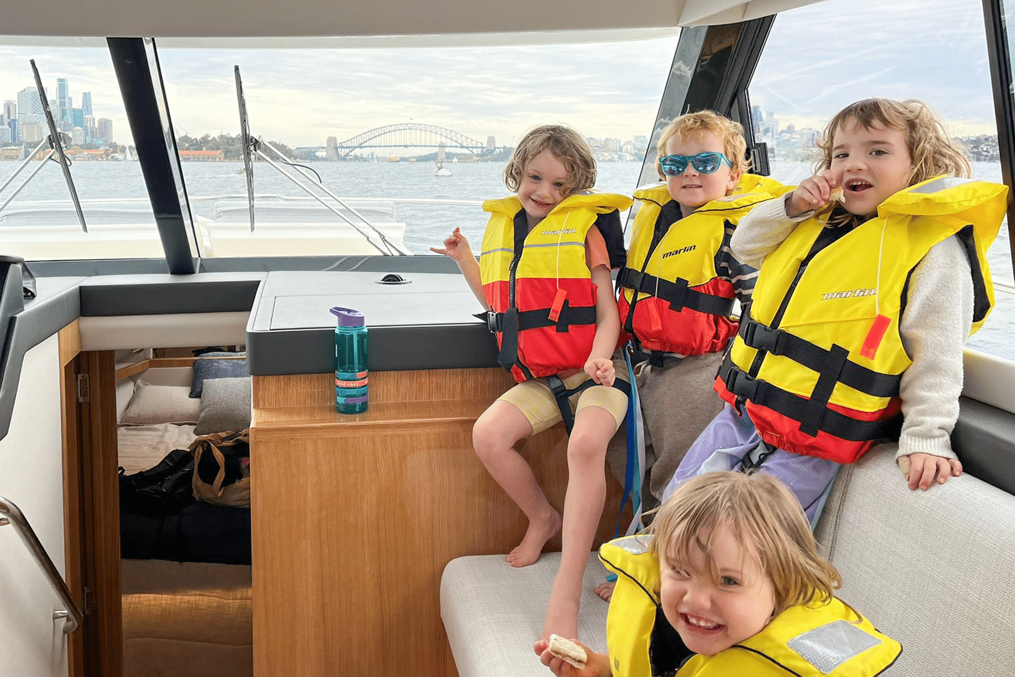 Friends and family love the 395 SUV with plenty of places to relax and take in the view.