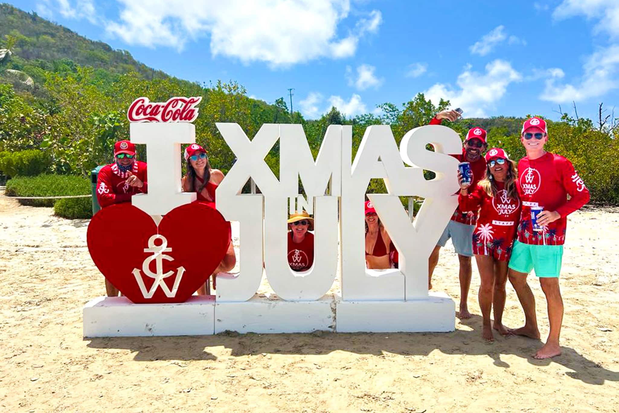 They surely love Xmas in July!