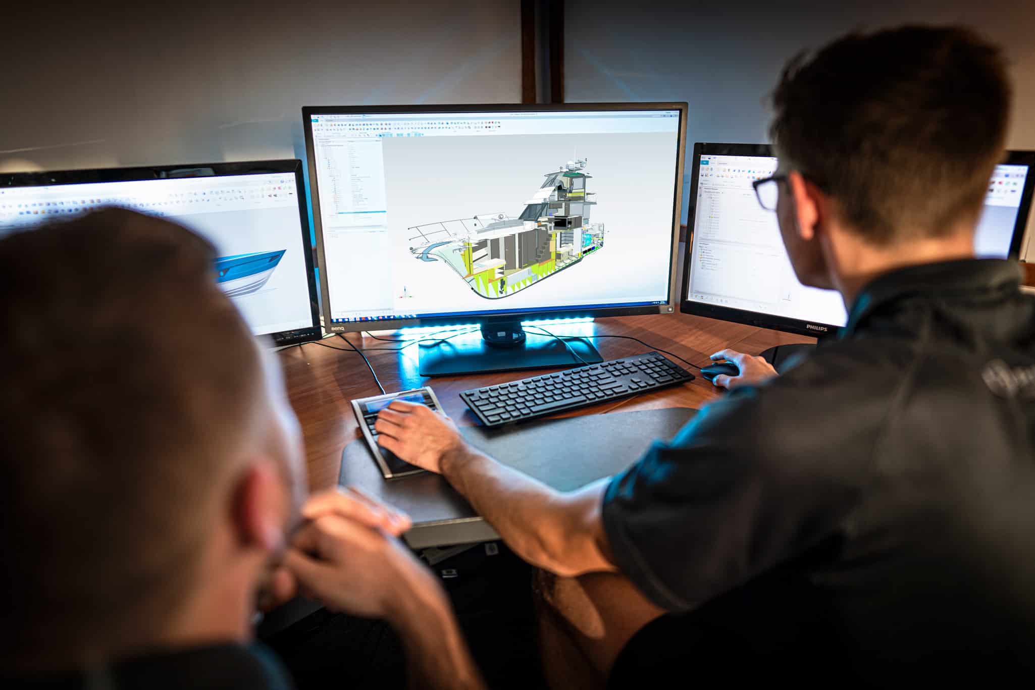 The Riviera facility on the Gold Coast is home to a team of 950 who create about 150 motor yachts each year.
